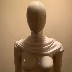 Wrap Scarf with Rope Tassel Trim